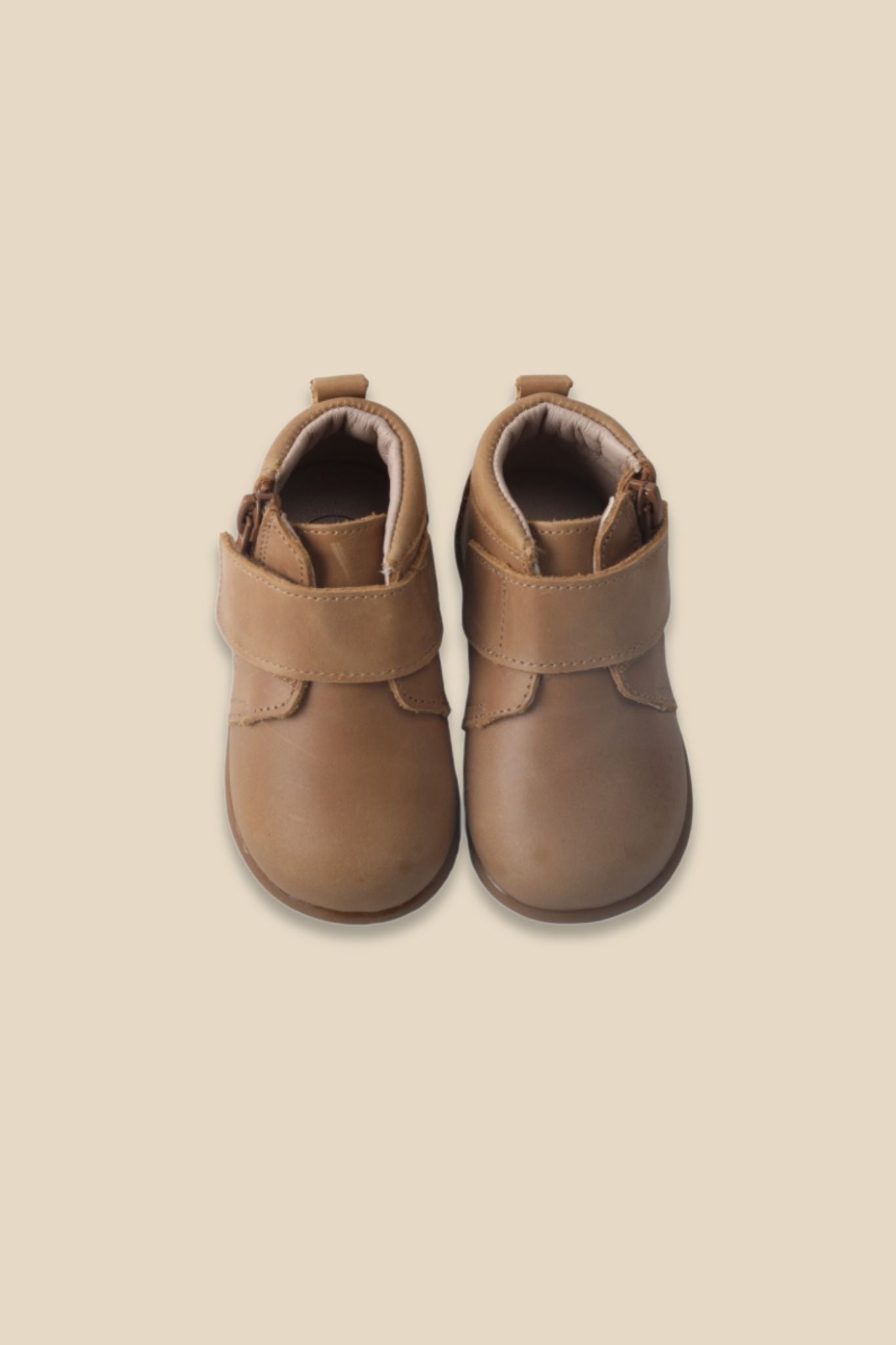 MOOVES Mio – Latte Soft‑Sole Baby boots