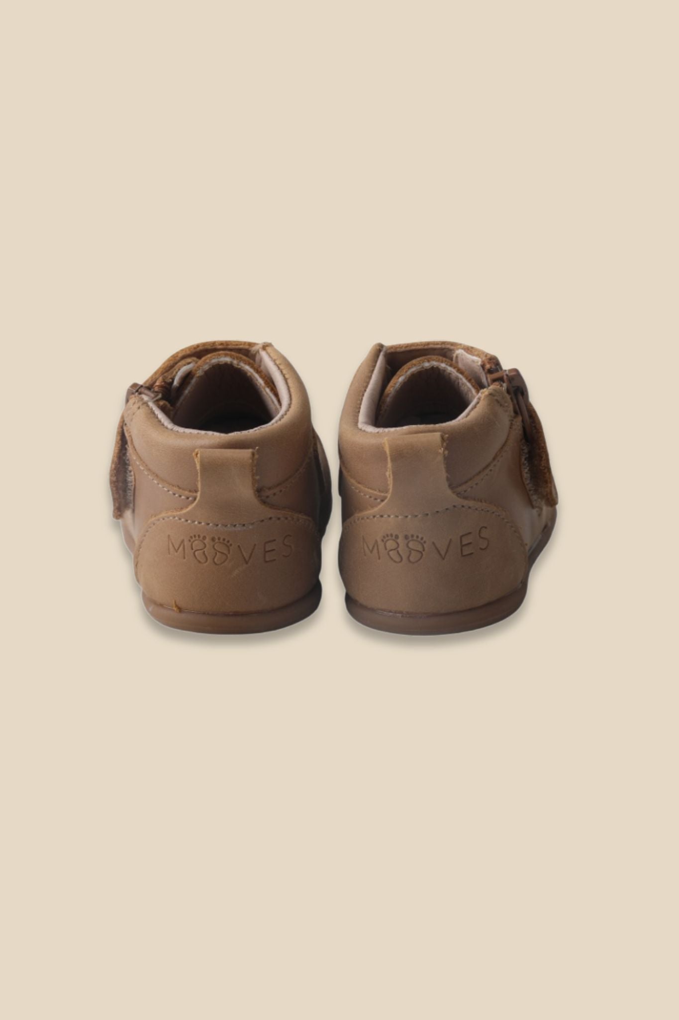 MOOVES Mio – Latte Soft‑Sole Baby boots