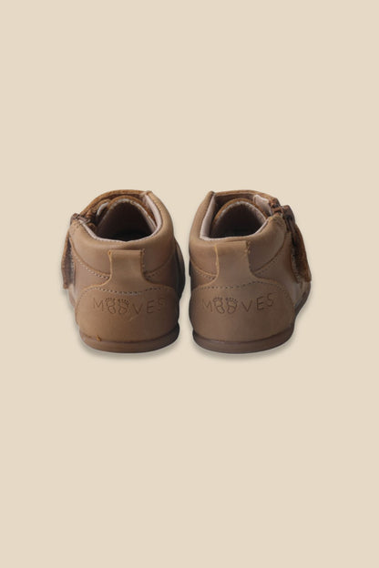 MOOVES Mio – Latte Soft‑Sole Baby boots